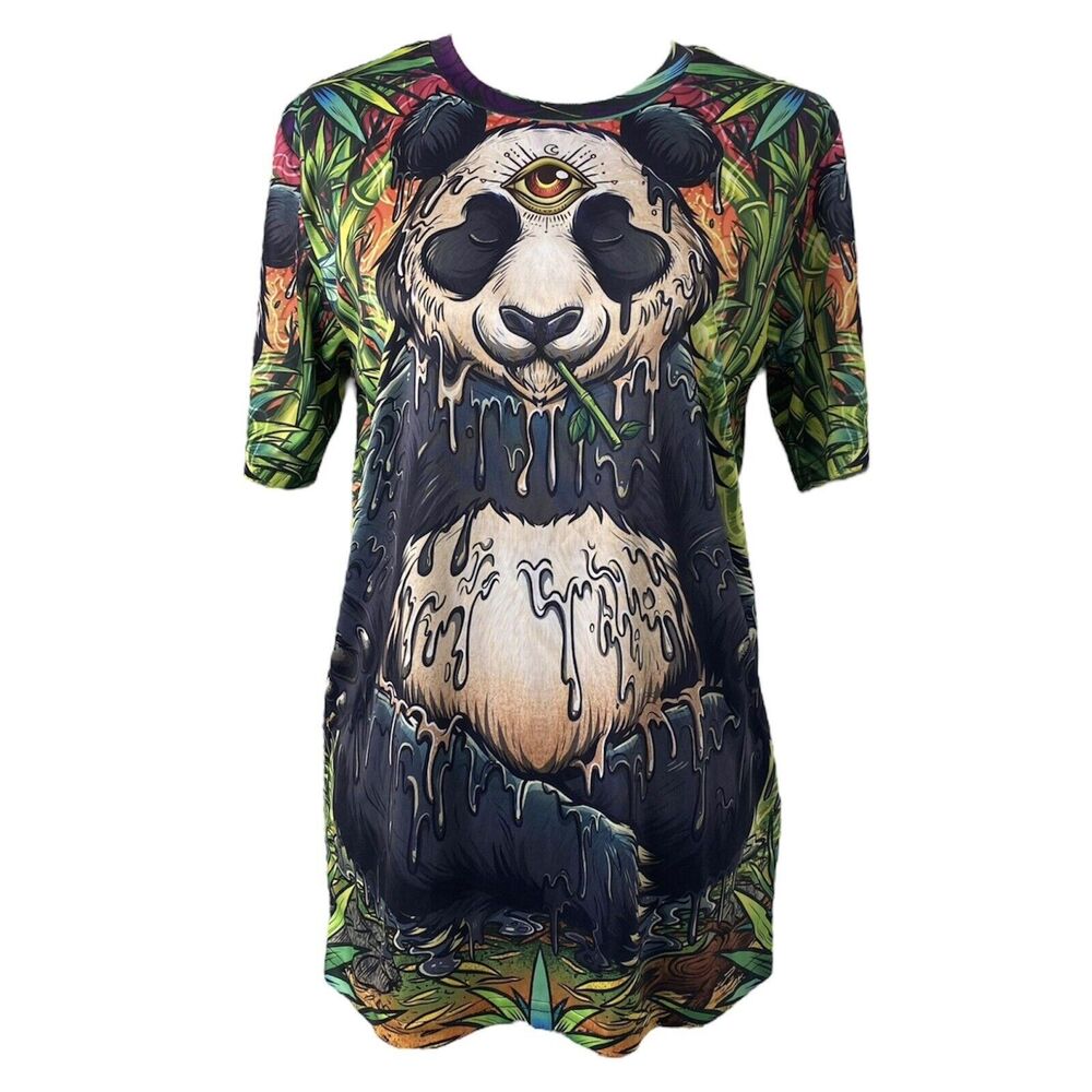 WAZ Shop Boys Shirt Multicolor Full Graphic Print Short Sleeve Size Medium